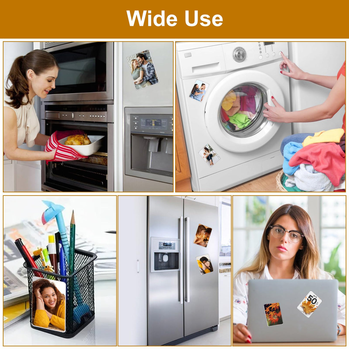 40 Pcs Sublimation Blank Magnets, 3.5 x 2.5 in Personalized Fridge Magnetic Sublimation Magnets Sublimation Blanks Product Items for DIY Kitchen Microwave Office Wall Door Christmas Holiday Decorative MAQUITA