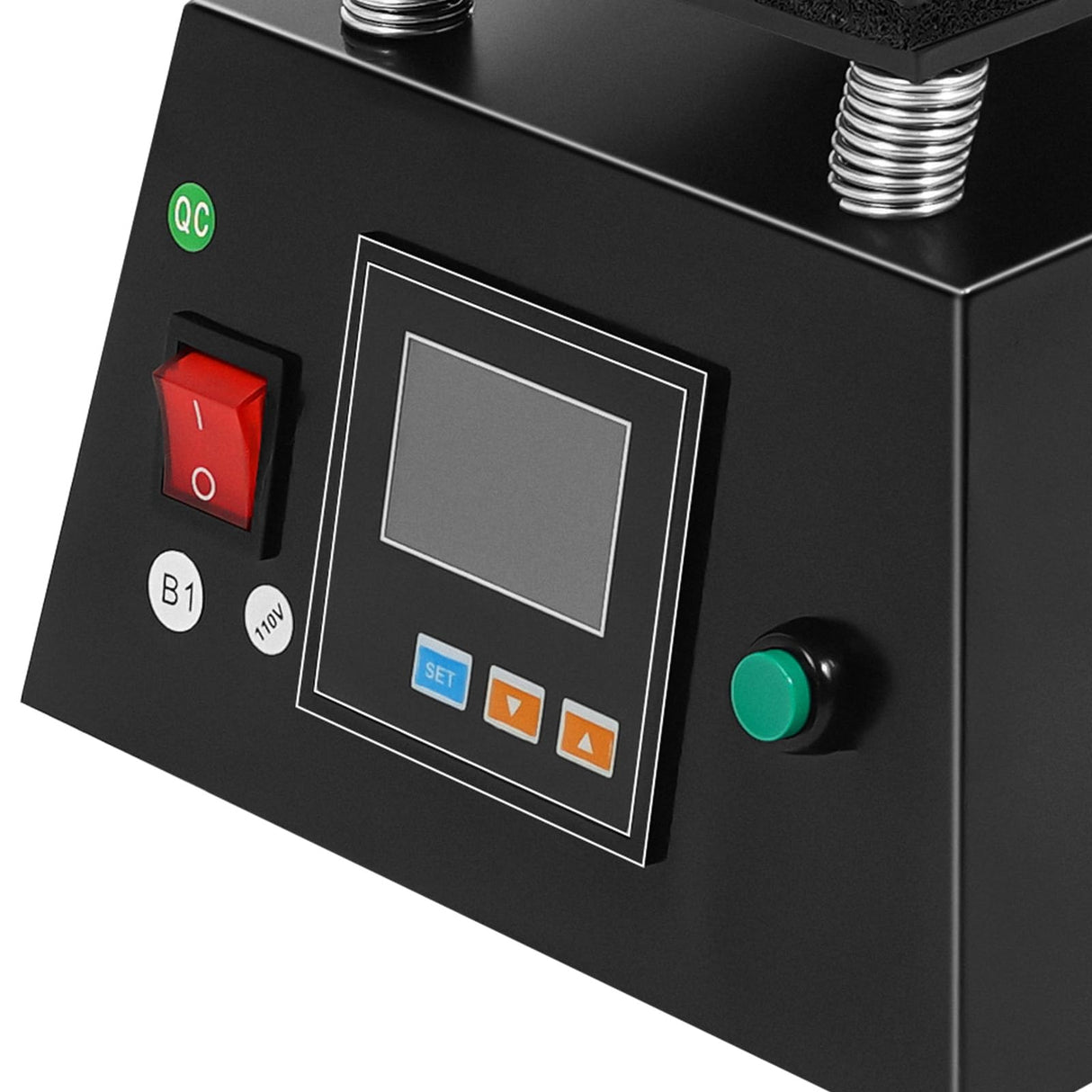 Heat Press Machine, 110V 450W Digital Label Single Heat Press Machine 4.7''x4.7''Digital Sublimation Heat Machine for DIY Logo,Label,Sticker,0-250℃ XUFOPLY