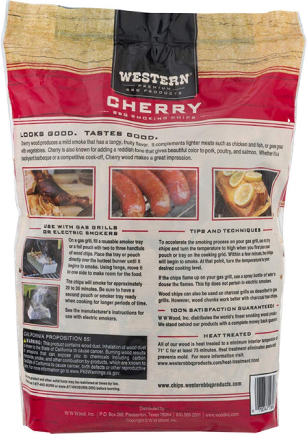 Ultimate Western BBQ Smoking Wood Chips Variety Pack Bundle (3)- Apple, Pecan, and Cherry Flavors Western BBQ Prodcuts
