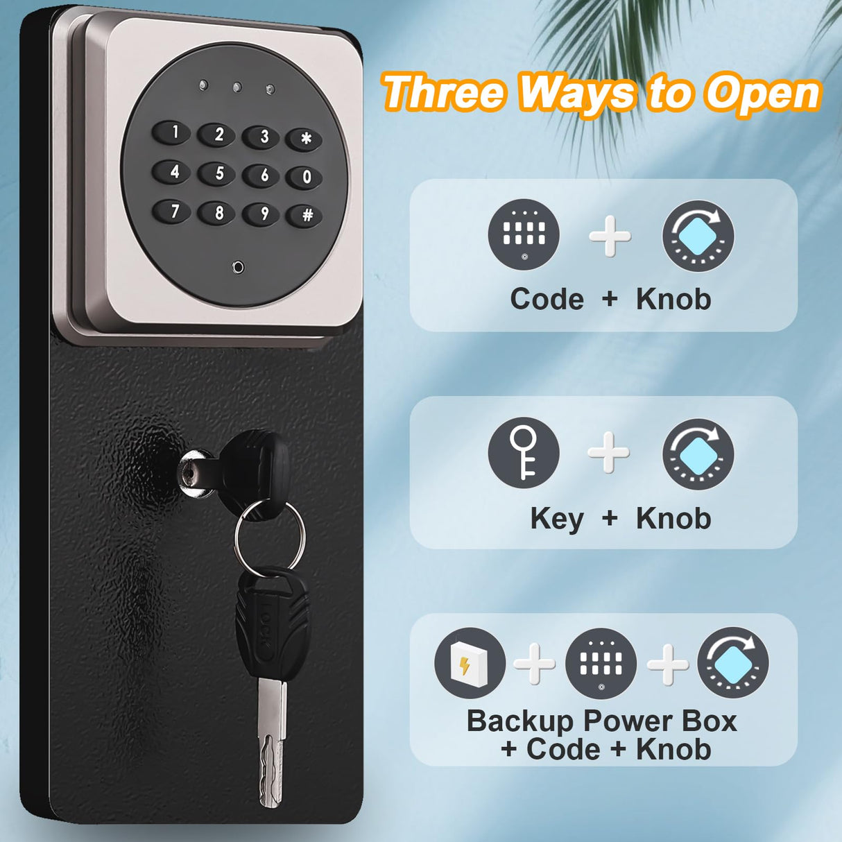 Marcree 2-3 Gun Safe, Gun Safe for Rifles and Pistols, Gun Cabinets for Rifles and Shotguns with Dual Alarm System, Rifle Safe, Gun Safes for Home Rifle and Pistols, No Assembly Marcree