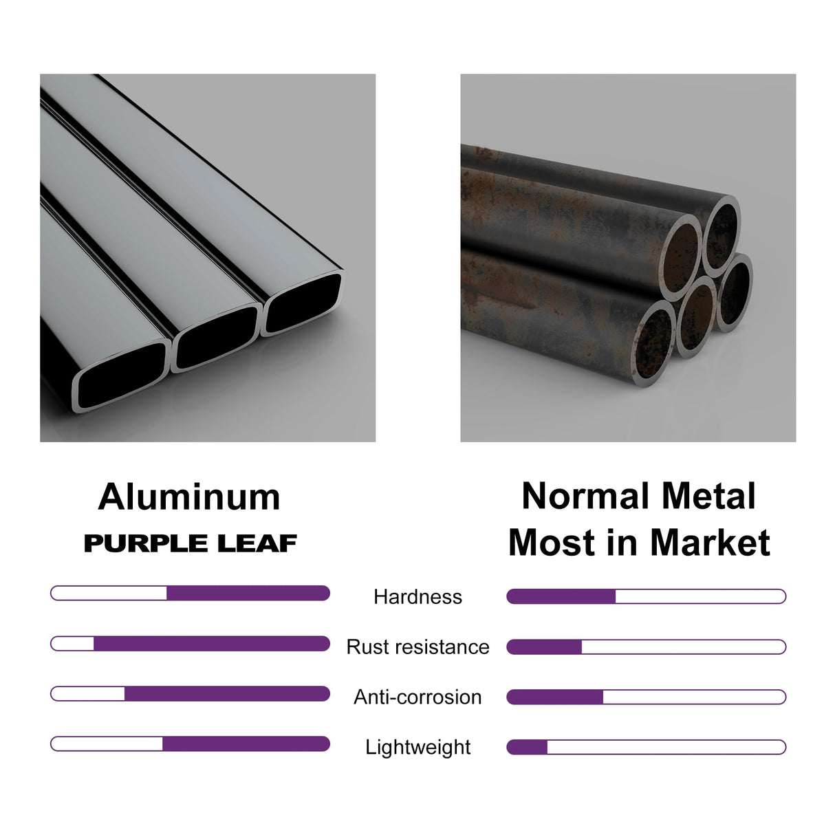 PURPLE LEAF 11 Pieces Outdoor Patio Dining Set with 10 Folding Portable Chairs and 1 Rectangle Aluminum Table, Foldable Adjustable High Back Reclining Chairs with Soft Cotton-Padded Seat, Black PURPLE LEAF