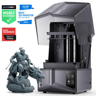 ELEGOO Saturn 4 Ultra 12K Resin 3D Printer, with Smart Automatic Leveling, 10-Inch 12K Monochrome LCD, 150mm/h Faster Printing Speed,8.62x4.84x8.66 Inch Printing Size