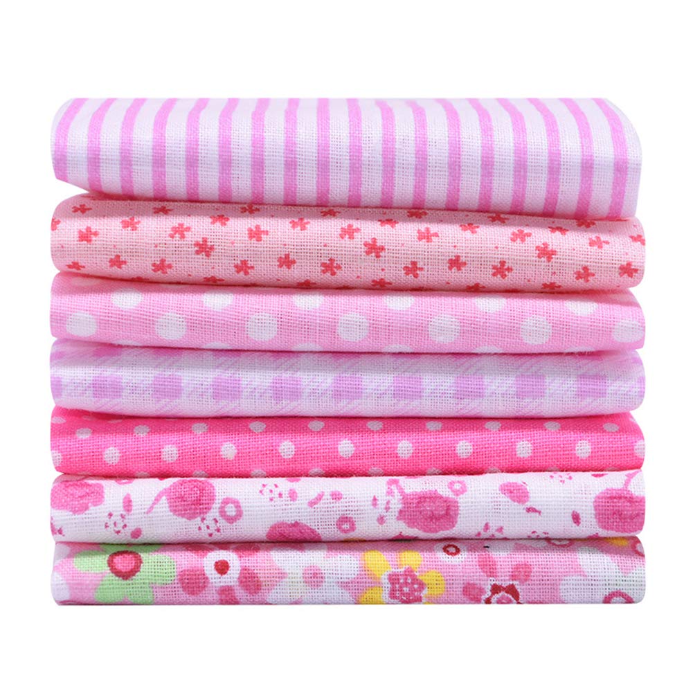 ZGXY Fabric, 56 pcs/lot Top Cotton 9.8" x 9.8" (25cm x 25cm) Squares Patchwork, Precut Multi-Color and Different Pattern for Sewing Quilting Crafting, Home Party Craft Fabric DIY Sewing Mask ZGXY