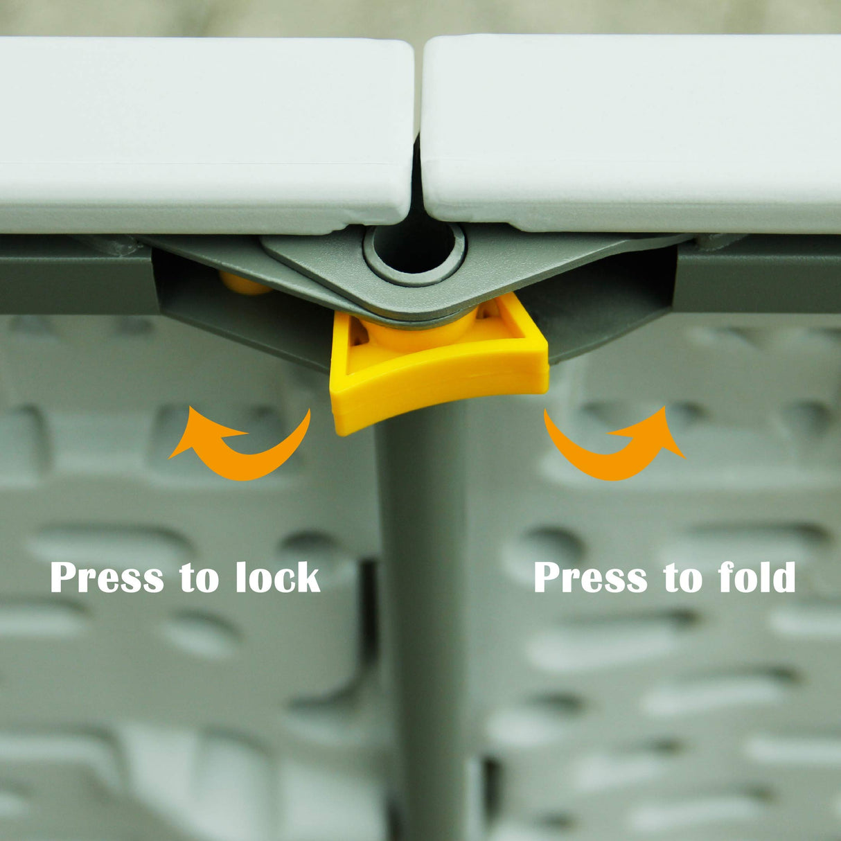 FORUP 6ft Table, Folding Utility Table, Fold-in-Half Portable Plastic Picnic Party Dining Camp Table (White) FORUP