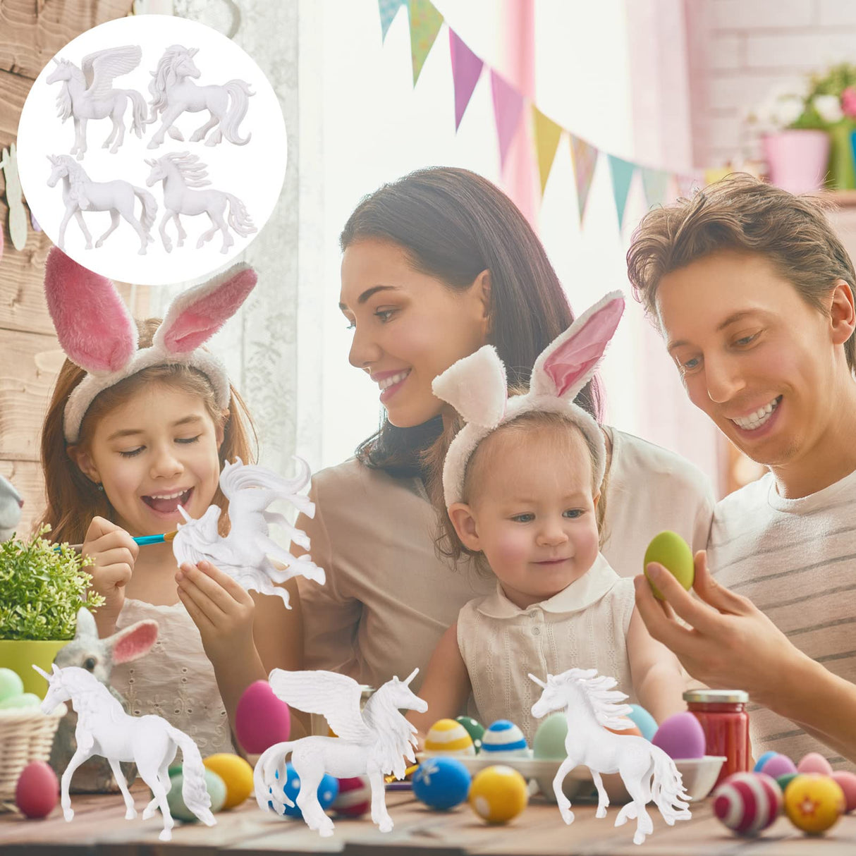 Toddmomy Paint Your Unicorn DIY Painting Kit - Decorate and Draw 3D Toys for Kids - Art and Craft Set Toddmomy