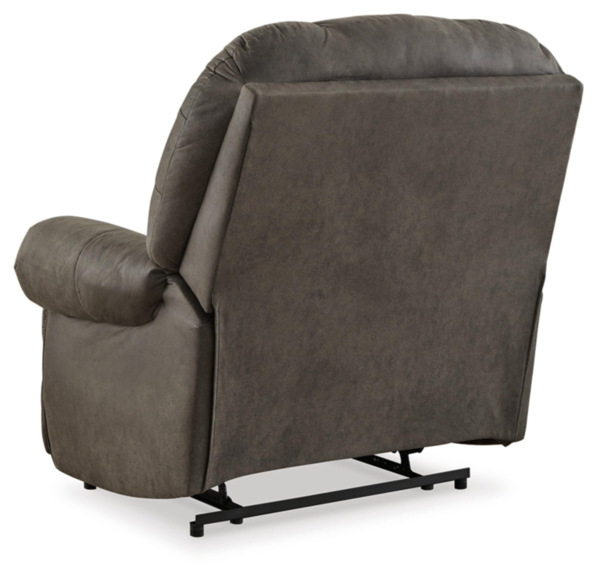 Signature Design by Ashley Camera Time Classic Tufted Faux Leather Zero Wall Recliner, Gray Signature Design by Ashley