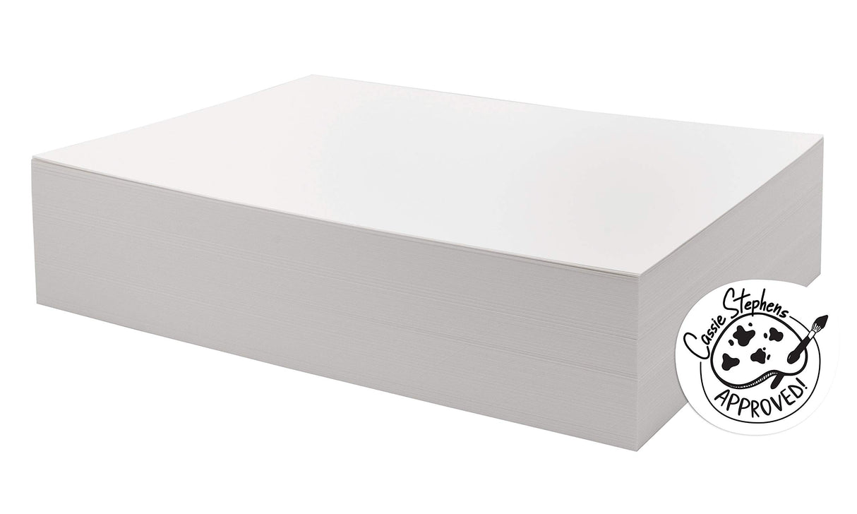 UCreate Watercolor Paper, White, Bulk, 90lb., 9" x 12", 250 Sheets UCREATE