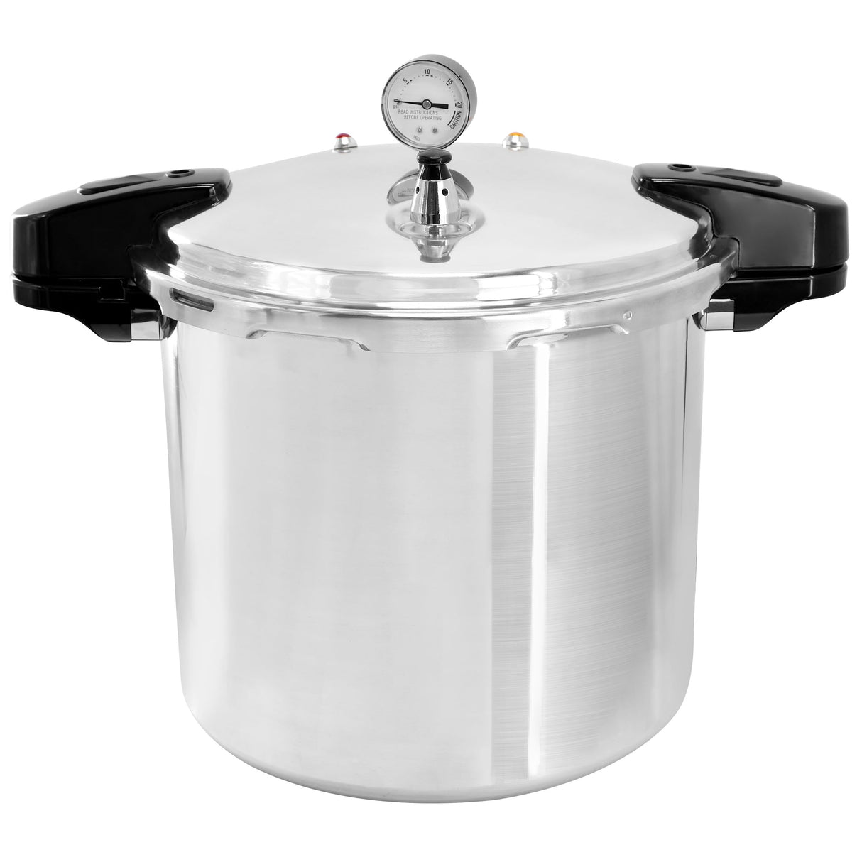 MegaChef 24 Quart Large Capacity Aluminum Stovetop Pressure Cooker/Canner for Induction and Gas Stove-Tops Megachef