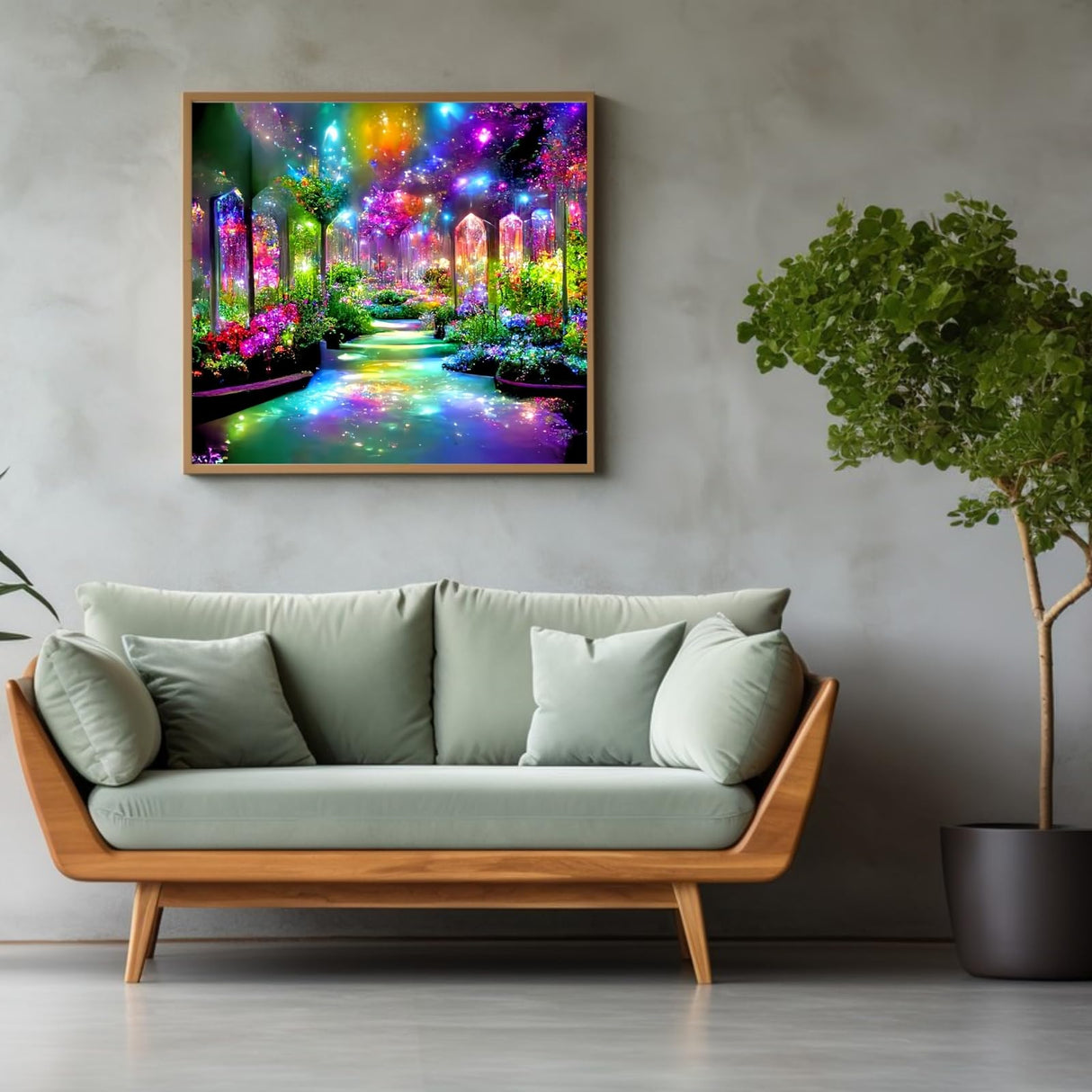 BYGFHLYW 5D Diamond Art Kits for Adults Beginner, Dreamy Landscape Adult Diamond Painting Kits, DIY Full Drill Gem Art Paint by Diamonds Dots Crafts Kits for Home Wall Decor 13.7x13.7inch BYGFHLYW