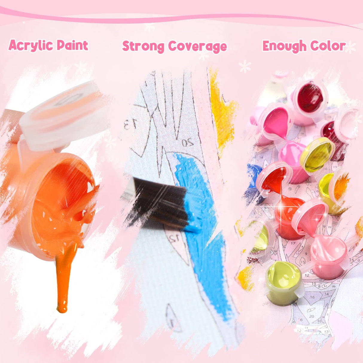 ZUVRDIAI Dragon Paint by Numbers for Adults, Acrylic Oil Painting by Numbers Kits for Beginner with Paintbrushes Brushes Art Crafts Canvas for Home Decor 16x20 Inch ZUVRDIAI