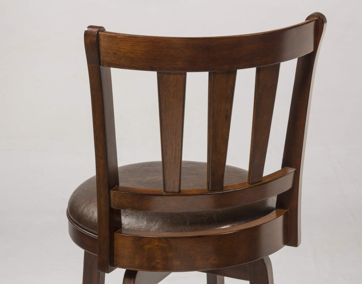 Hillsdale Presque Isle Swivel Stool, Bar Height, Cherry Hillsdale