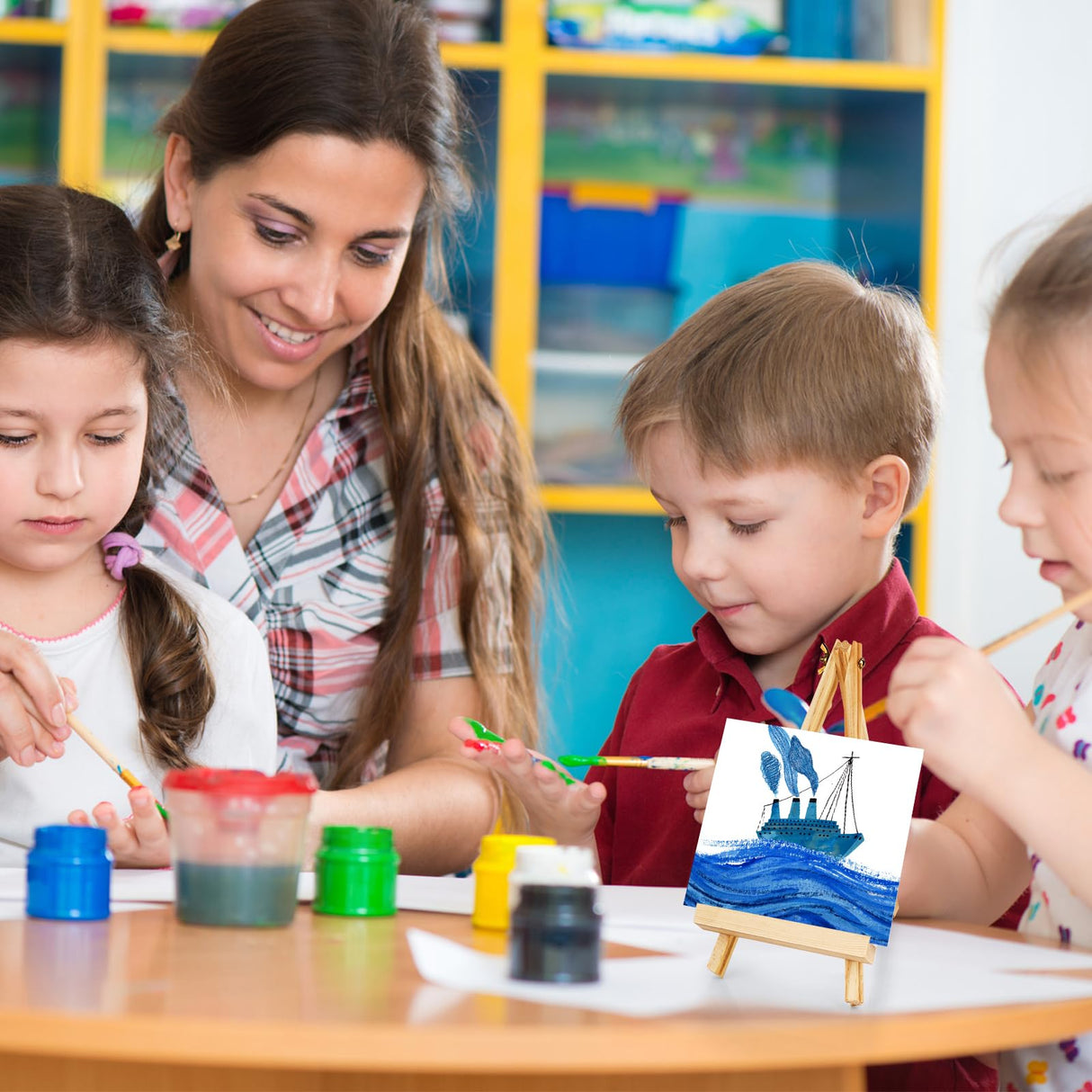 FUMILE Canvas Boards for Painting 8x8, 6 Pack Canvases for Painting Primed Acid Free Blank Canvas Panels for Painting Canvas for Classroom and Painting Parties. FUMILE