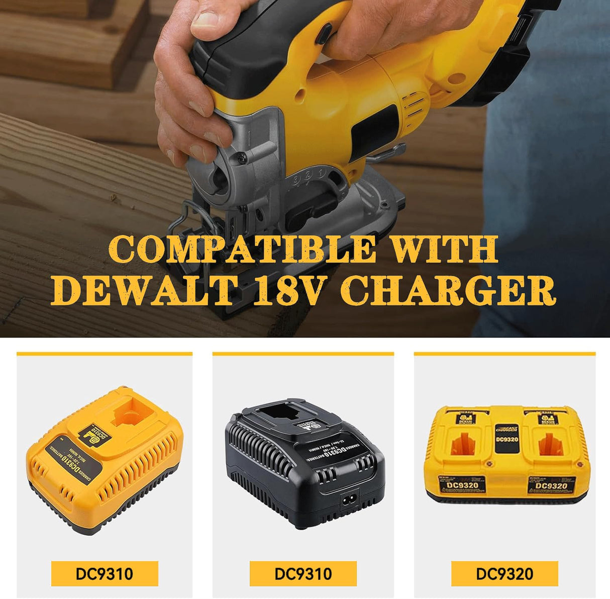 Xmenany 2Pack 6.0Ah Lithium ion DC9096 Battery Replacement for Dewalt 18V Battery XRP DC9098 DC9099 DE9096 DE9095 DW9096 DW9098 DW9095 DC9182 Xmenany