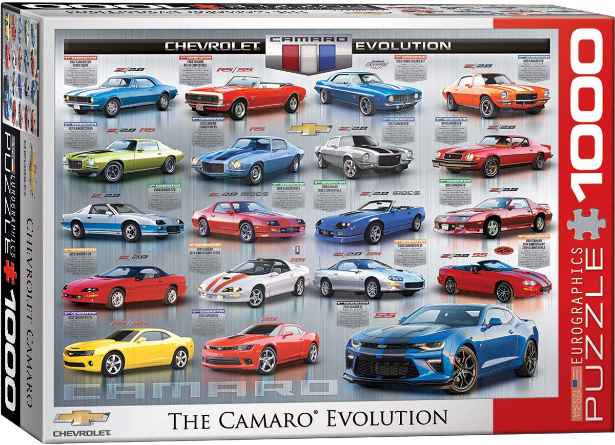 EuroGraphics Chevrolet The Camaro Evolution 1000-Piece Puzzle,108 months to 120 months EuroGraphics