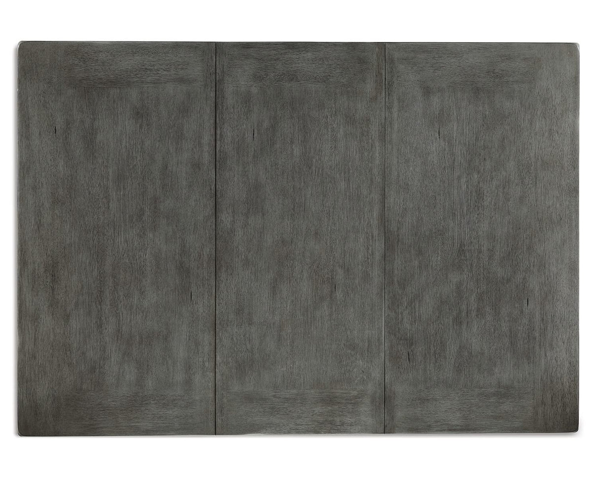 Signature Design by Ashley Hallanden Modern Farmhouse Counter Height Dining Room Extension Table, Dark Gray Signature Design by Ashley