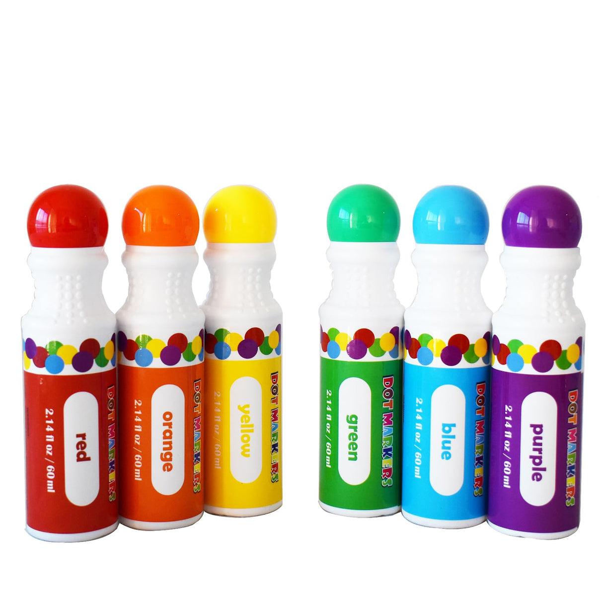 Yuanhe Dot Markers Bingo Daubers - 6 Colors Washable Paint Dotters for Toddlers and Kids Art Supply Yuanhe