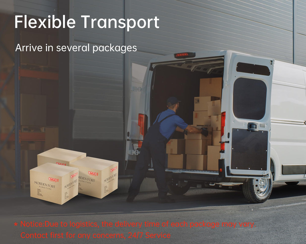 Morden Fort Classic Chesterfield Loveseat Set 60'', Tufted Loveseat Sofa Set with Solid Wood Legs Thick Cushion, Pet-Friendly 2-Seater Sofa Couch for Living Room Bedroom Apartment - Linen Beige Morden Fort