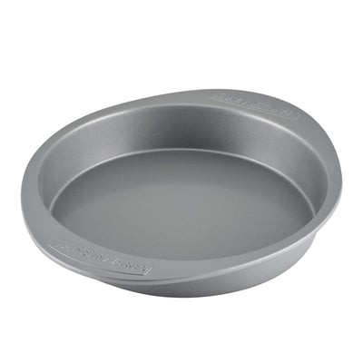 Farberware Nonstick Bakeware Baking Pan / Nonstick Cake Pan, Round - 9 Inch, Gray, 1 Count (Pack of 1)