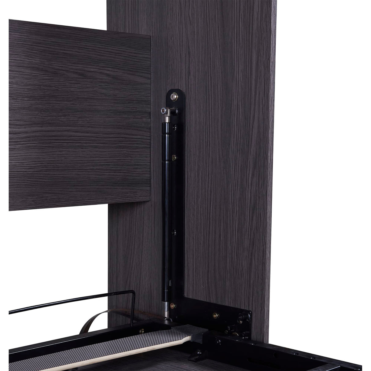 Harper & Bright Designs Murphy Bed with Wardrobe and Storage Drawers, Easy Fold Wall Bed, Modern Twin Size for Multipurpose Guest Room Home Office, Grey Harper & Bright Designs