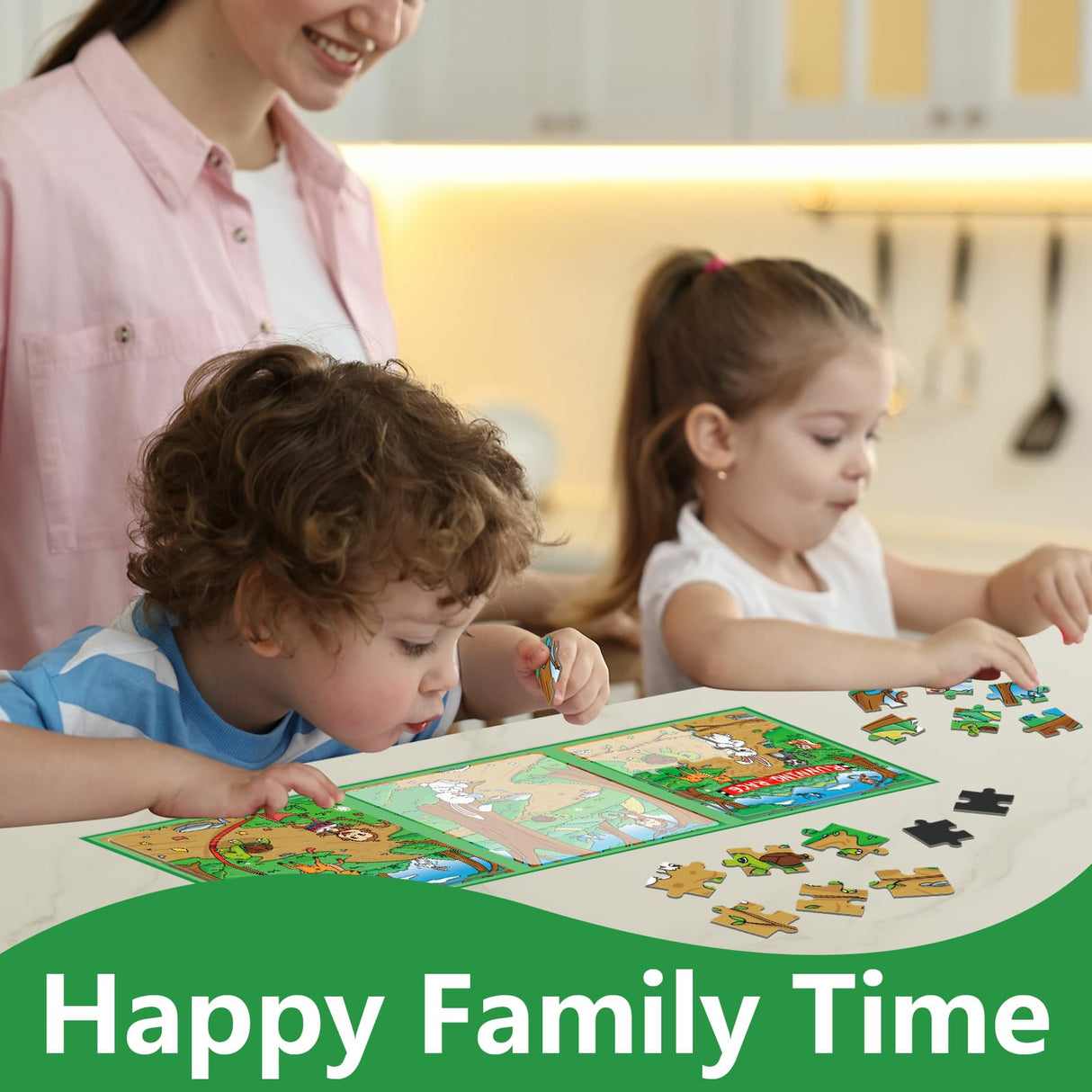 Quilinz Jigsaw Puzzles,Magnetic Animal Puzzles for Toddlers Age 4-6,Sequence Cards for Kids 3-5,Story Telling Cards,Airplane Car Road Trip Activities,Toddler Travel Activities,Preschool Learning Toys Quilinz
