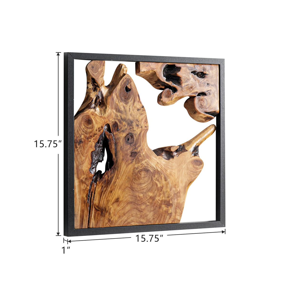 2 Pieces Rustic Cedar Wood Wall Decor Live Edge Wall Art Décor WELLAND