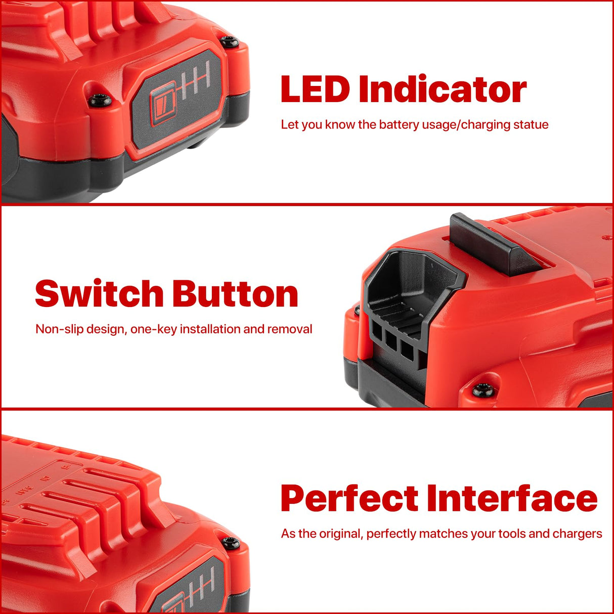 DONGPUCUN 2Pack 20V 3.5Ah Replacement Battery and Charger Kit for Craftsman V20 Craftsman 20V Lithium Battery CMCB202 CMCB204 CMCB206 CMCB201 CMCB100 CMCB124 Craftsman 20V Battery Charger Set DONGPUCUN