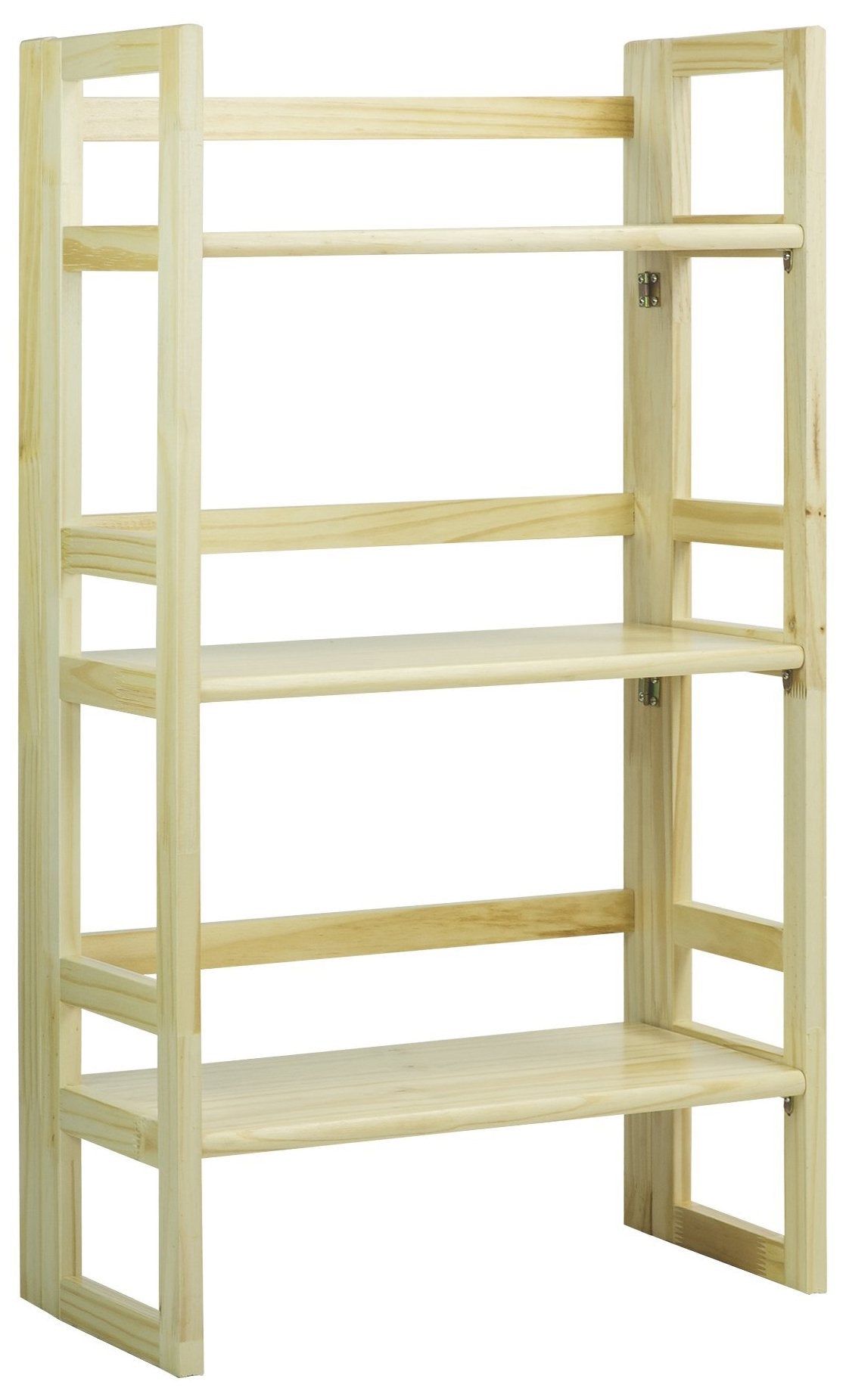 Casual Home 3-Shelf Folding Student Bookcase (20.75" Wide)-Natural Casual Home