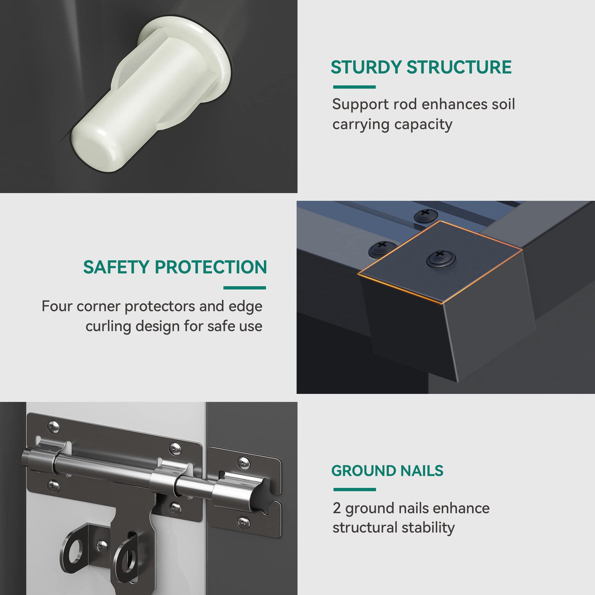 DWVO 6' x 4' Outdoor Storage Shed, Large Metal Tool Sheds, Heavy Duty Storage House with Lockable Doors & Air Vent for Backyard Patio Lawn to Store Bikes, Tools, Lawnmowers,Dark Gray DWVO