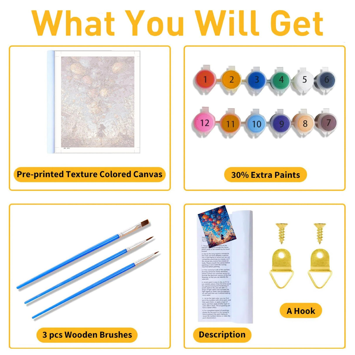 koemhxb Paint by Numbers Kit for Adults Beginners, Autumn Paris Balcony Scene, Fall City View Art Adult Paint by Numbers on Canvas, Acrylic Painting Crafts for Home Decor (16x20inch) koemhxb