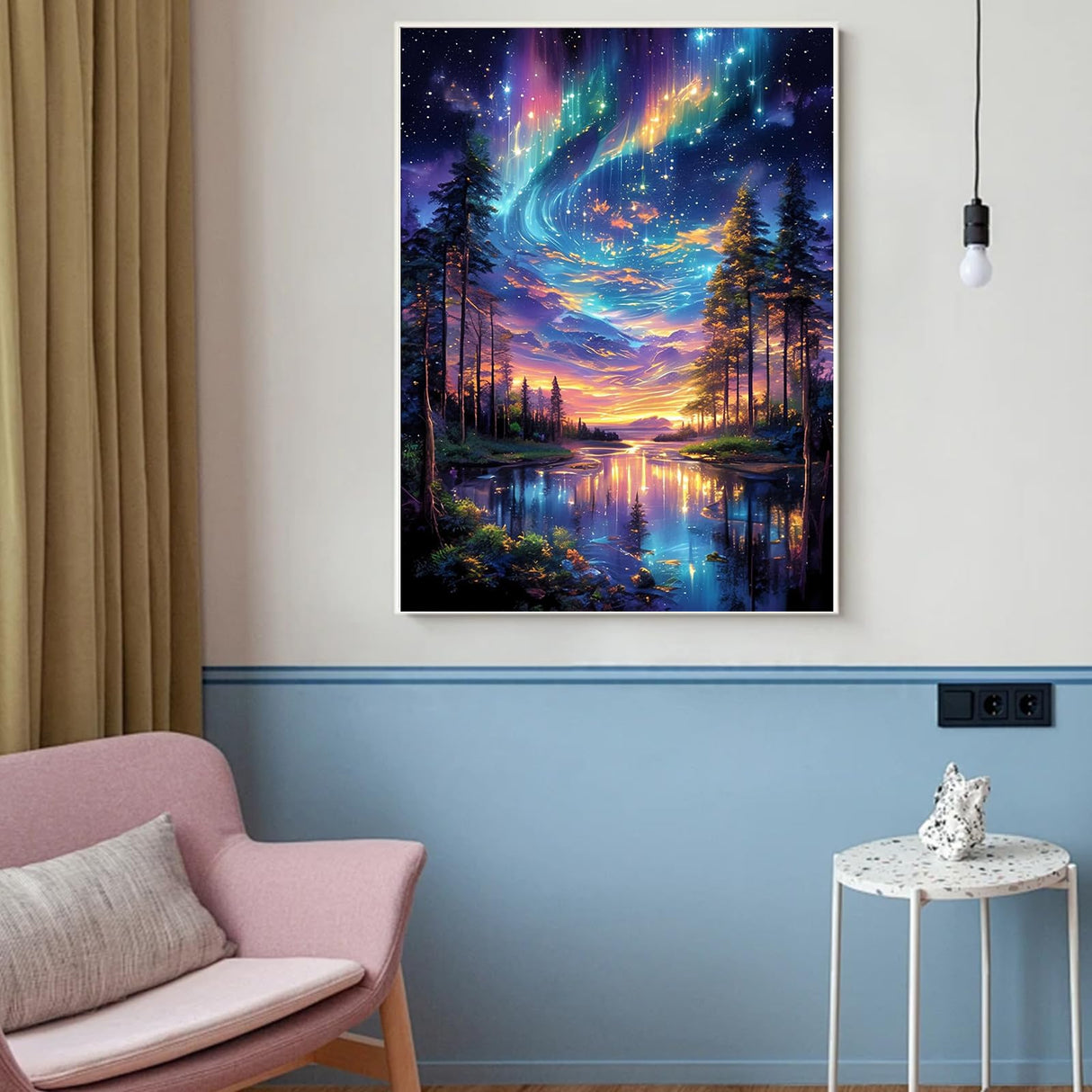 Gamteldot Starry Sky Diamond Art Kits for Adults-5D Diamond Painting Kits with Complete DIY Tools,Full Drill Diamond Dots Gem Art Crafts for Adults,Perfect Home Wall Decor and Gift-12x16in Gamteldot