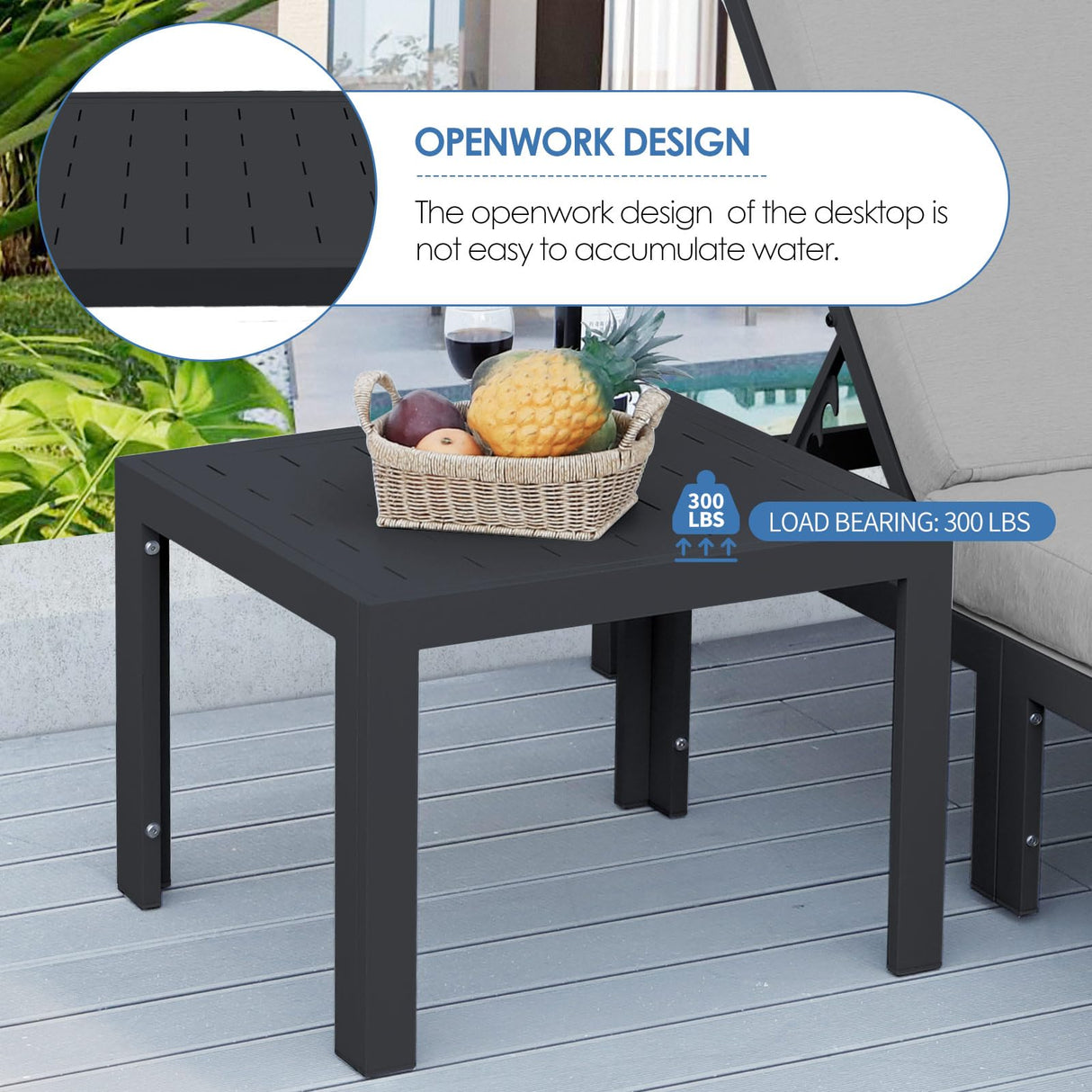 NICESOUL 8 Piece Extra Large Modern Aluminum Outdoor Sofa, 29" Deep Wide Seating, 500 lbs Durable Sectional Set for Heavy People, Rust Resistant Patio Furniture Set for Backyard Poolside, Light Gray NICESOUL