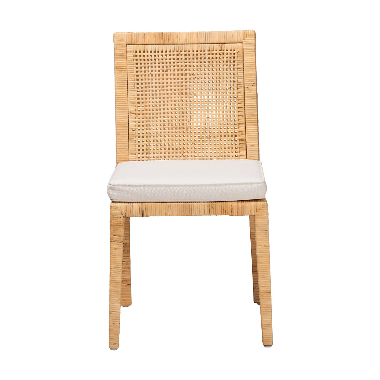bali & pari Sofia Natural Rattan Dining Chair, One Size bali & pari