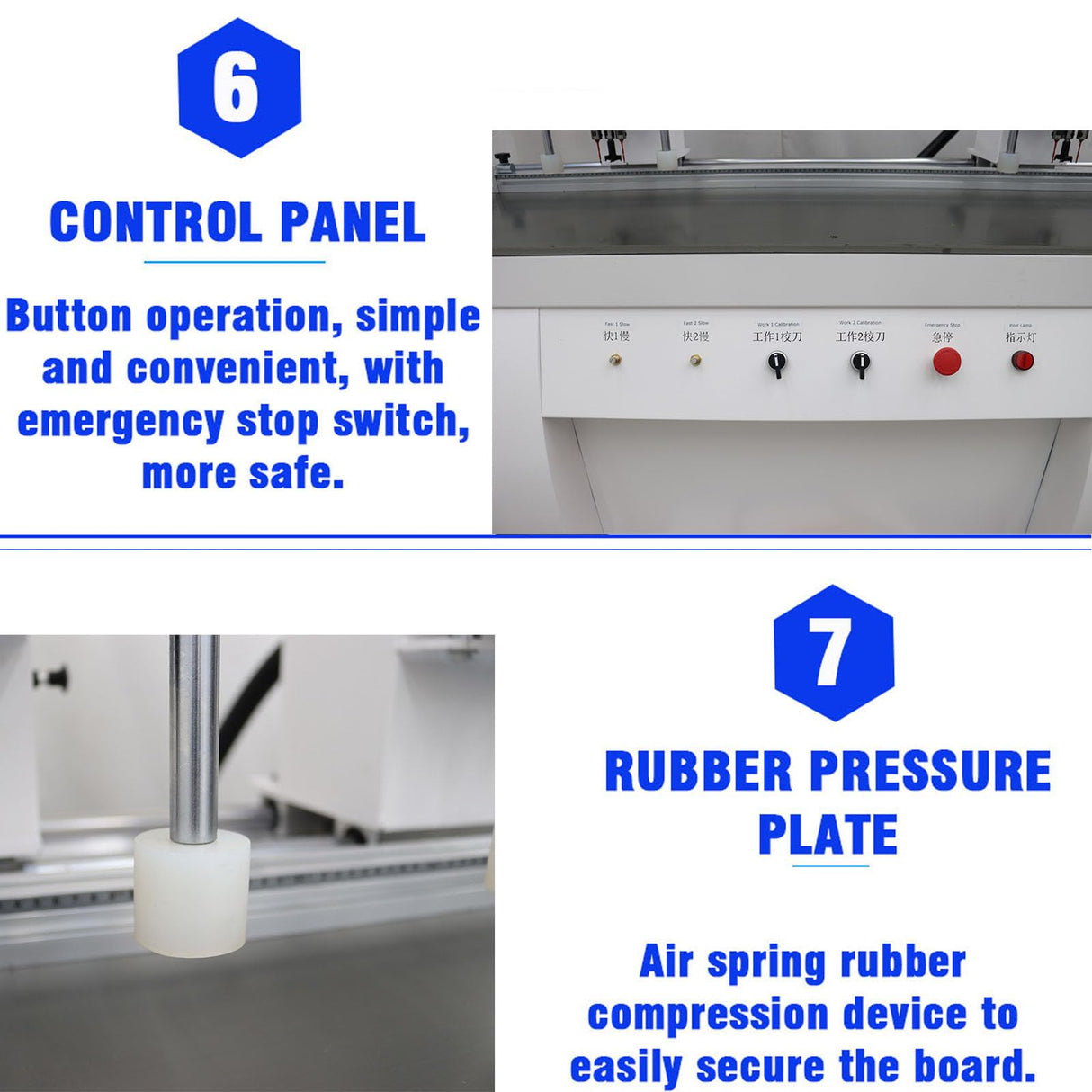 WYDDDARY Hinge Drilling and Boring Machine Hinge Boring Drill Press Machine Precision Woodworking Drilling for Cabinet and Furniture Double Heads(48-6) 110V 1500W*2 3400RPM 0-50mm Depth WYDDDARY