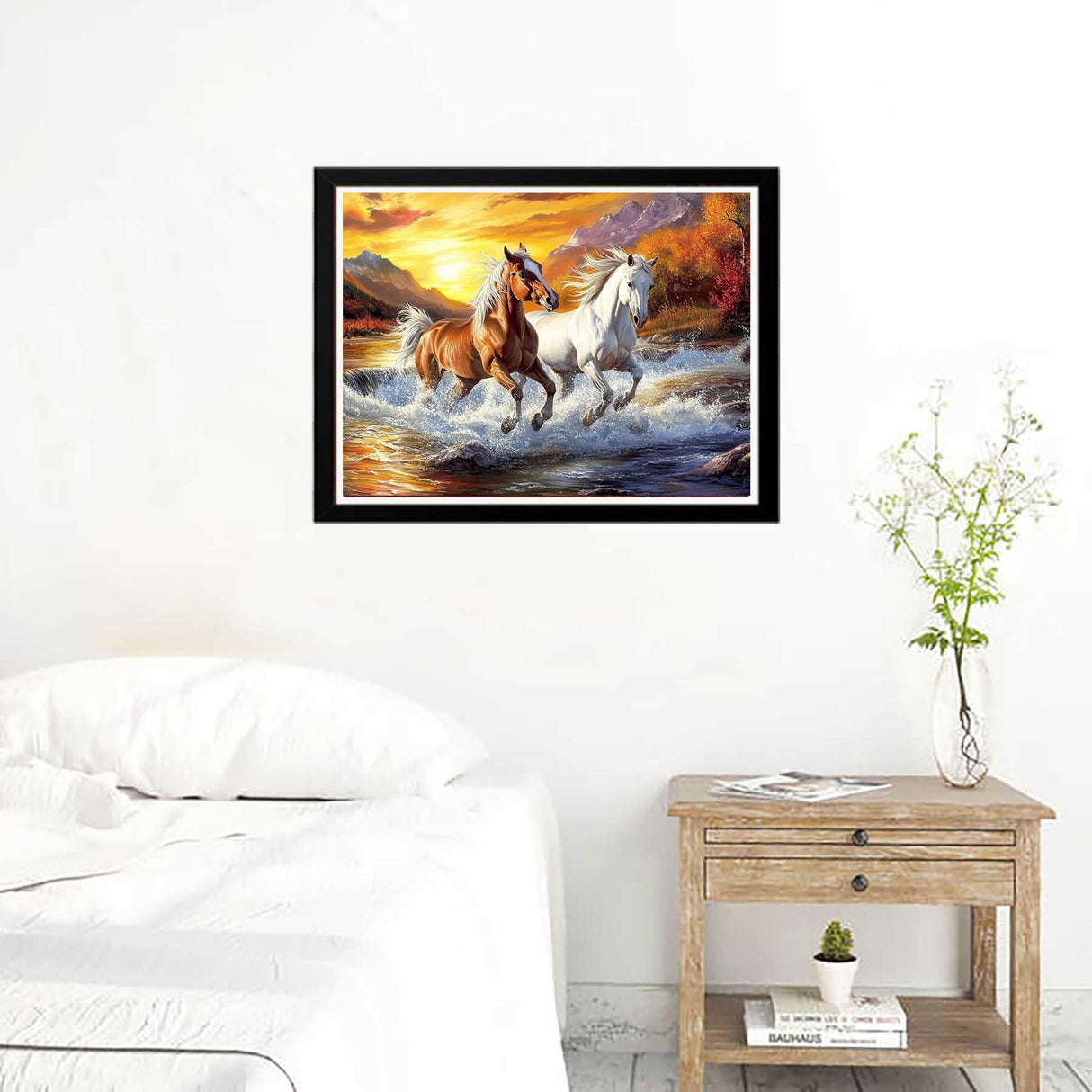 Zariocy Paint by Numbers Kits for Adults - Horse DIY Oil Paintings Canvas Acrylic Paint Set - Animal Paint by Numbers Kit for Beginners and Ideal for Home Decor 16x20 inch Zariocy