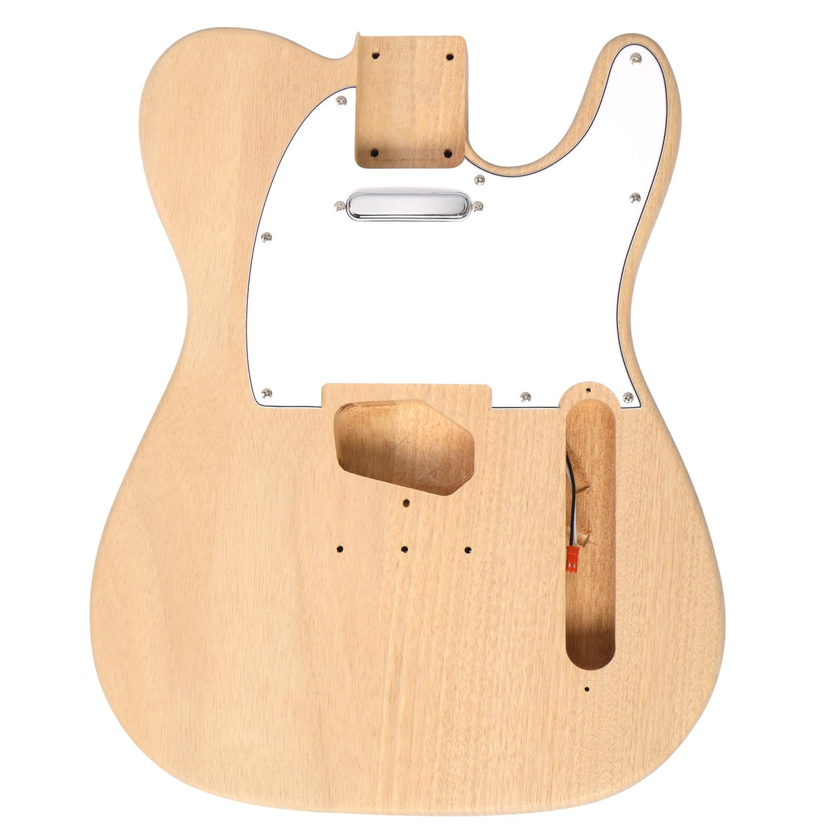 Electric Guitar,DIY Electric Guitar Kit with Mahogany Body, KST-Style 6 Strings Electric Guitar Kits W/Maple Neck, Techwood Fretboard, SSS Pickups, Shoulder Strap, All Accessories Included Volowoo