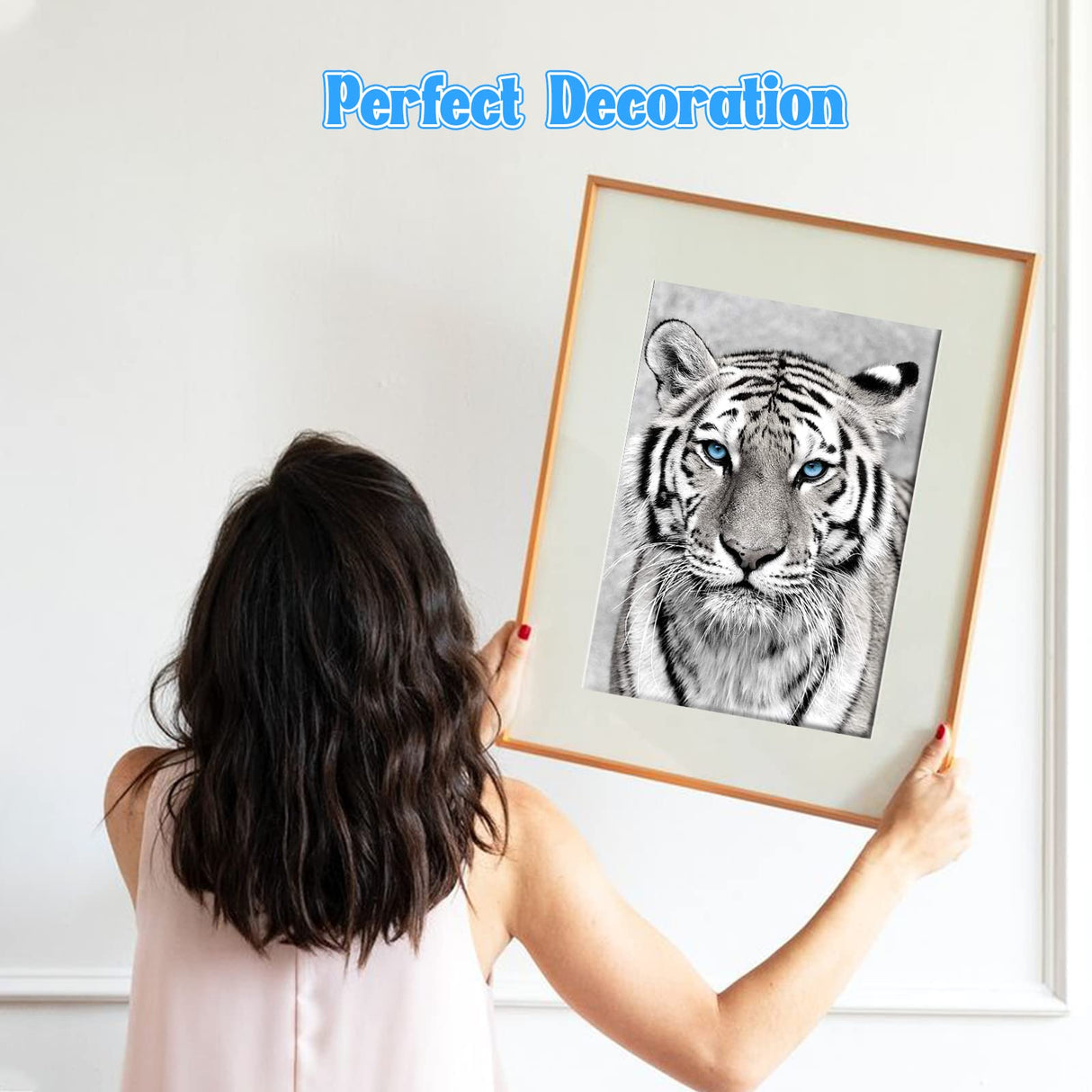 NAIMOER Tiger Diamond Art Kits for Adults,5D Diamond Art Tiger Kits DIY Full Drill Animals Diamond Art Kits for Home Wall Decoration Gifts (30X40cm) NAIMOER