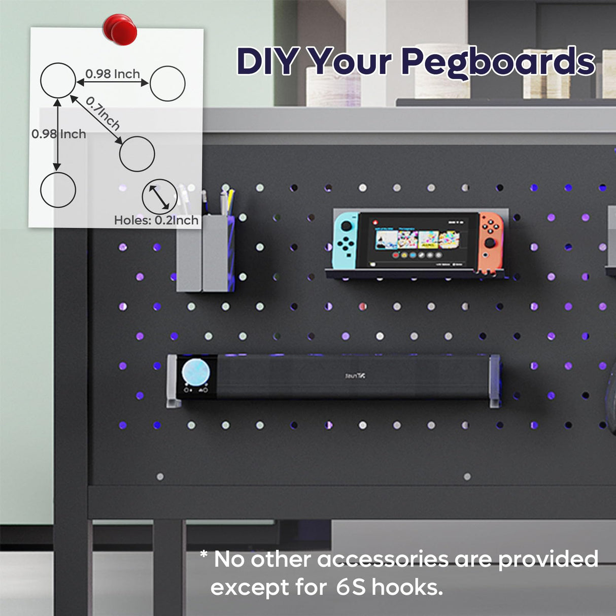 Bestier 42 Inch LED Coffee Table with Storage Glass Coffee Tables for Living Room with Sliding Doors, Black Living Room Center Table Bestier