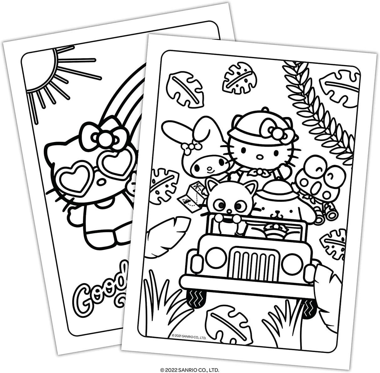 Create a Scene Sticker Activity Books for Girls - Bundle with 2 Sticker Pads with 400+ Stickers Featuring Disney Princesses and Hello Kitty Plus Bonus Coloring Pages, More | Sticker Books for Girls Disney