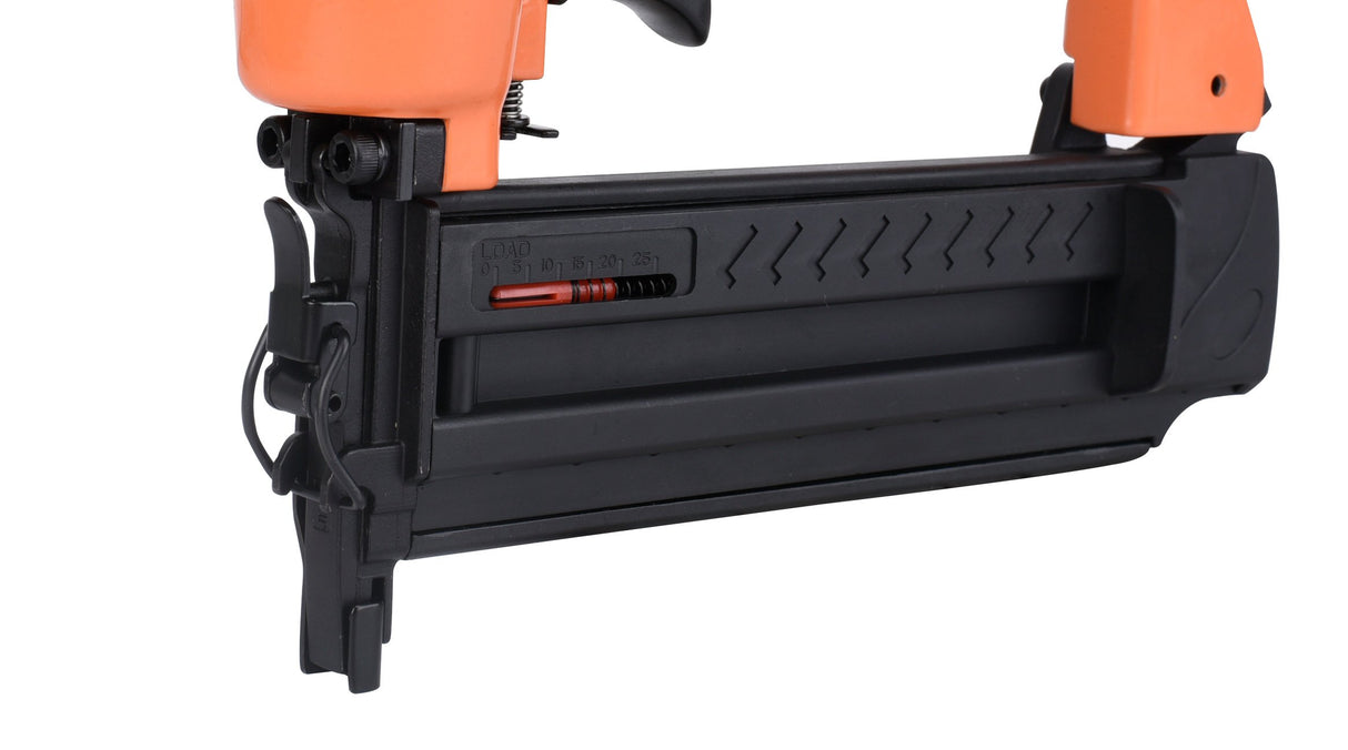 Valu-Air F50Q 18 Gauge Pneumatic Brad Nailer 3/8” to 2” for Cabinet, Trim, Baseboard, Chair Rail, and Finish Work Valu-Air