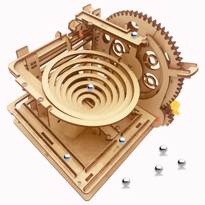 3D Puzzle Wooden Marble Run for Adults DIY Model Kit Assembly Wood Crafts Mechanical Puzzle for Teen Age 14+ Years Old