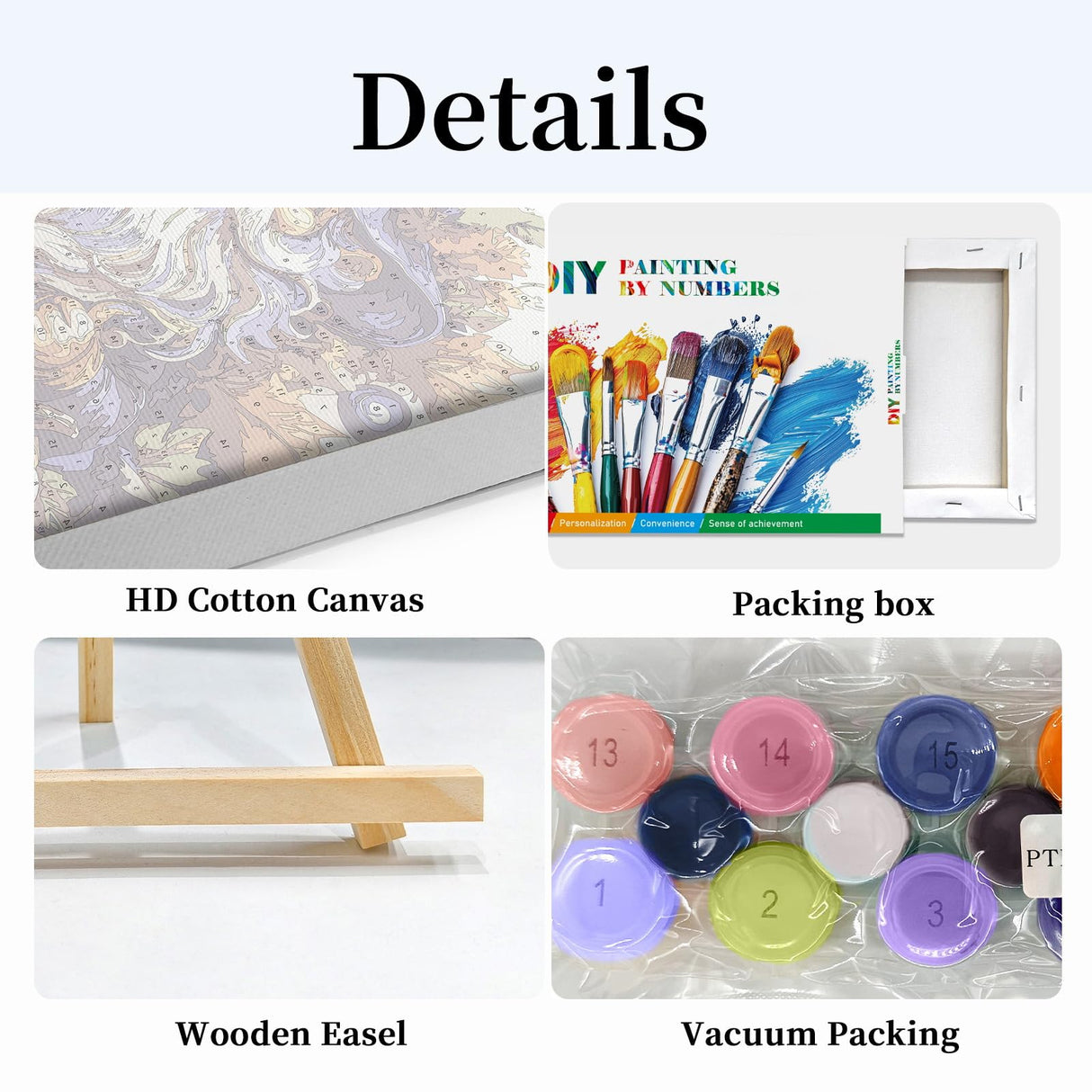 HeeBenor Halloween Paint by Numbers Kit for Adults with Frame, Pumpkin Gnome Paint by Number with Easel, DIY Halloween Gnome Adult Paint by Number Kits on Canvas Framed 8x12 Inch for Home Wall Decor HeeBenor