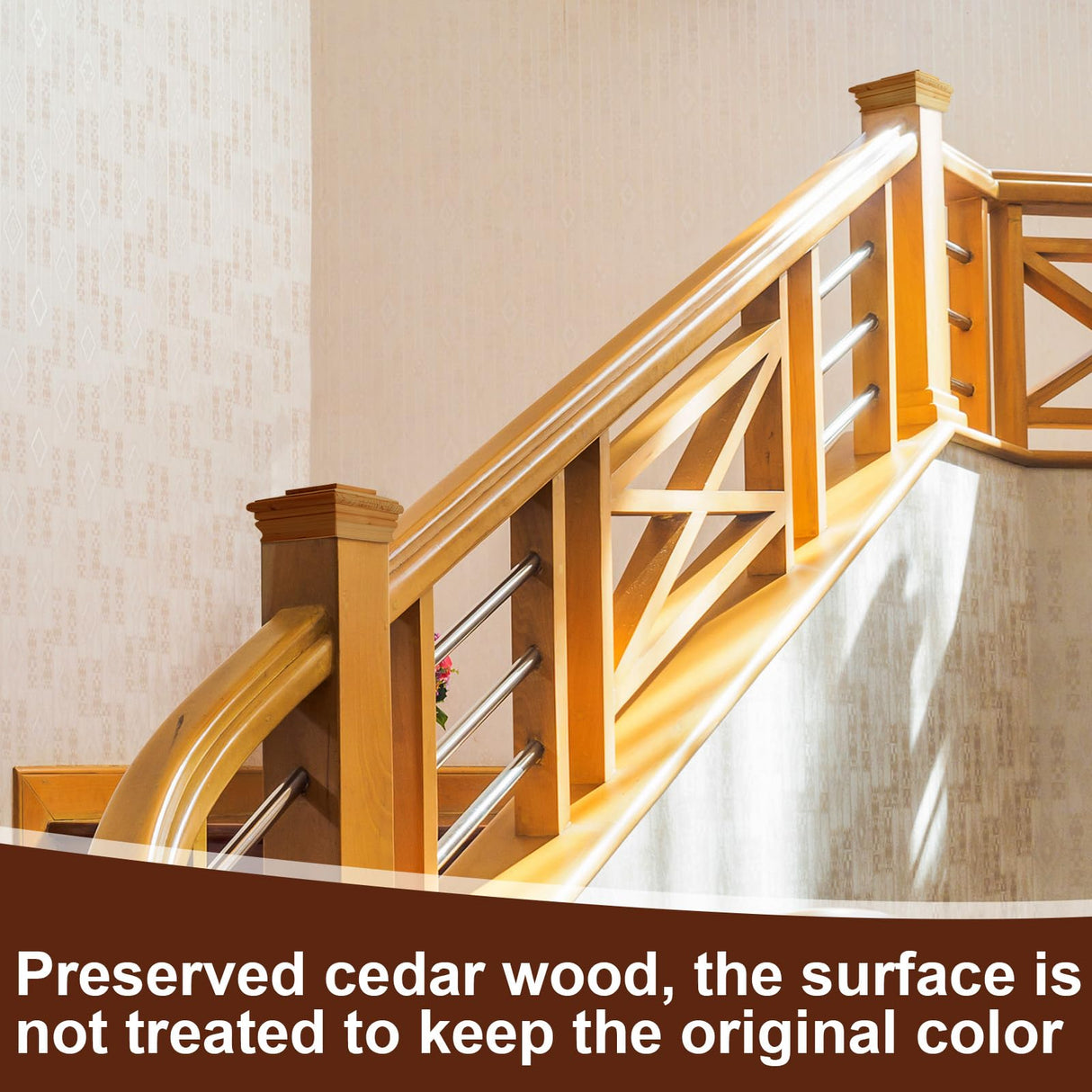 Soaoo 2 Pieces Wooden Post Caps Classic Cedar 4 x 4 Wood Post Caps Wood Fence Newel Post Mounting Kit Resistant Post Cover for Indoor Outdoor Fence Mailboxes Decks Soaoo