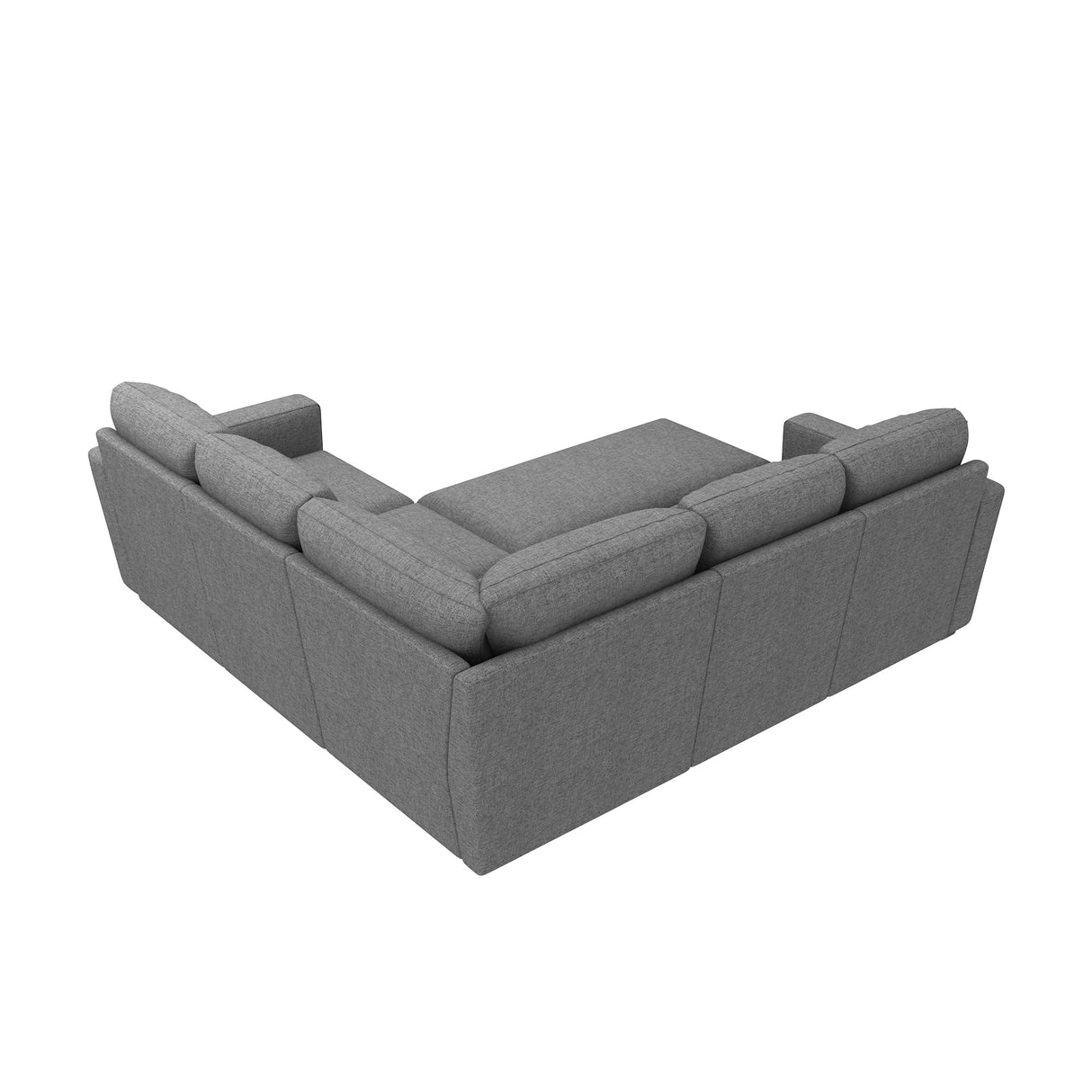 HONBAY Sectional Sleeper Sofa with Pull Out Bed, L Shaped Couch with Storage Seat, Modular Sectional Couches for Living Room, Dark Grey HONBAY