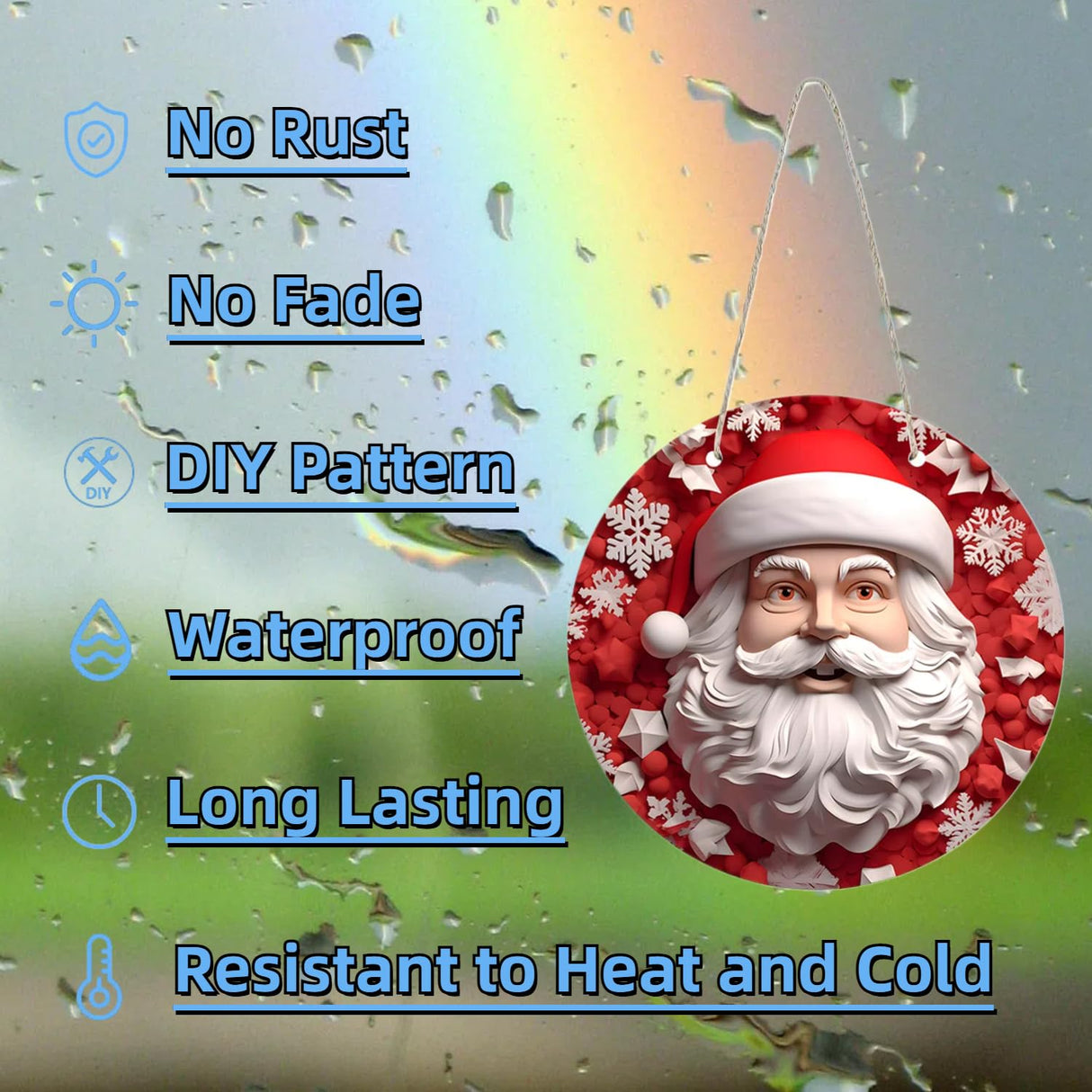 12 Inch Metal Sublimation Ornament Blanks, Unfinished Round Aluminum Sign Blank, Sublimation Door Hanger Blanks, DIY Decorative Door Hanger, Sublimation Metal Sign Blanks for Yard, Garden (10 pcs) Sevilinlu