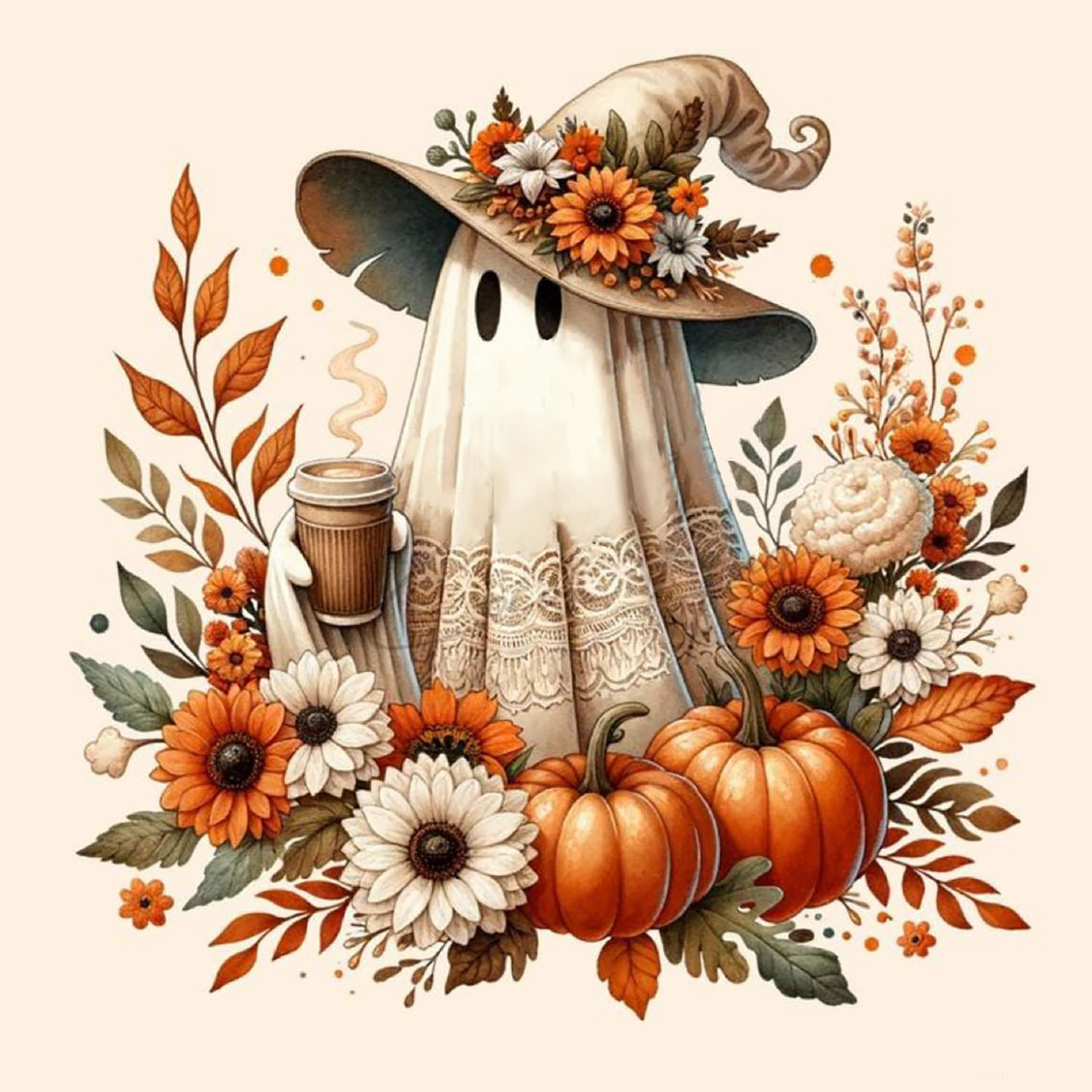 RYMILIE Halloween Diamond Art Kits for Adults- Fall Diamond Art Kits for Beginners-DIY 5D Pumpkin Diamond Painting Kit for Home Wall Decor Gifts【11.8x11.8inch】 RYMILIE