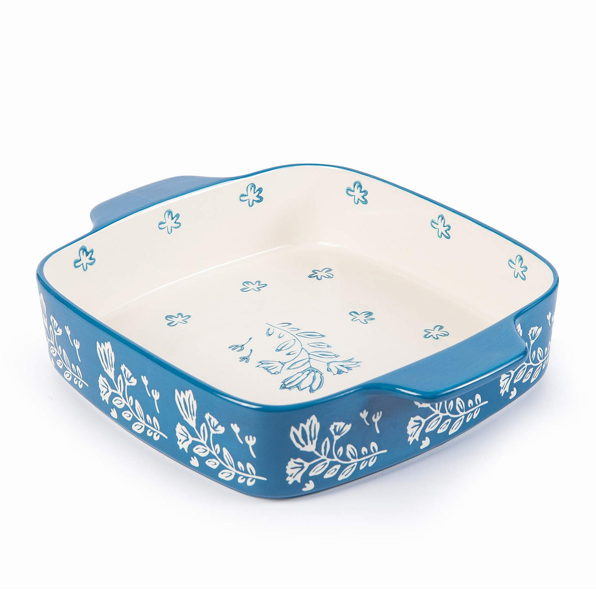 Wisenvoy Baking Dish Ceramic Brownie Pan 9x9 Baking Pan Casserole Dish Lasagna Pan Square Rose Dish Pan Bakeware Sets Wisenvoy