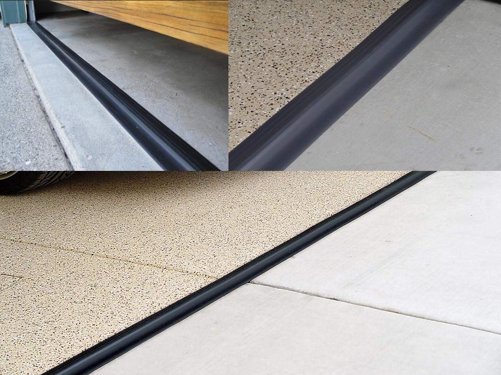 20Ft Weather Universal Garage Door Bottom Threshold Seal Strip DIY Weather Stripping Replacement,Not Include Sealant/Adhesive (Black) CloudBuyer