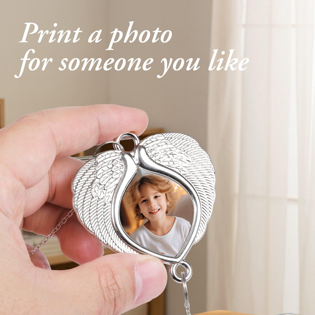 ALLMKPY Memorial Gifts for Lost Loved One Sublimation Photo Ornament Crystal Ball Sun Catcher, in Loving Memory Sympathy Bereavement Grief Funeral Condolence Thanksgiving for Mom Dad Friend ALLMKPY