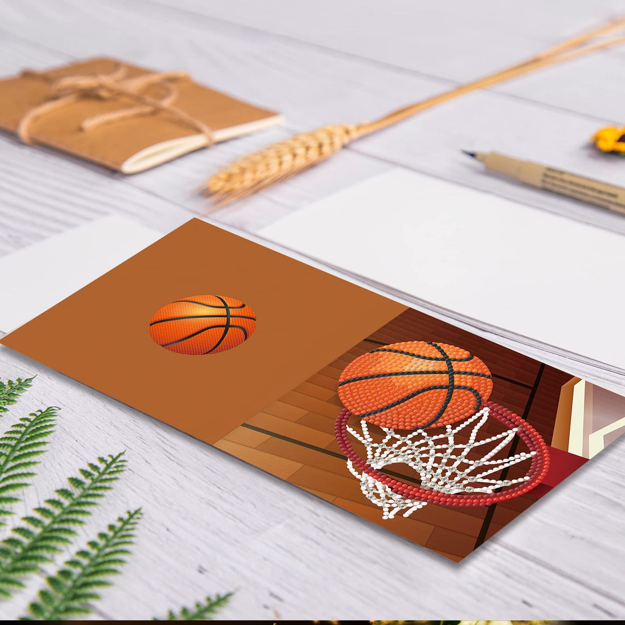 LUSandy 8 Packs DIY 5D Diamond Painting Car Cards Kits for Adults Car Motorcycle Basketball Diamond Art Greeting Cards Art Gifts for Birthday and Holiday Family and Friends LUSandy