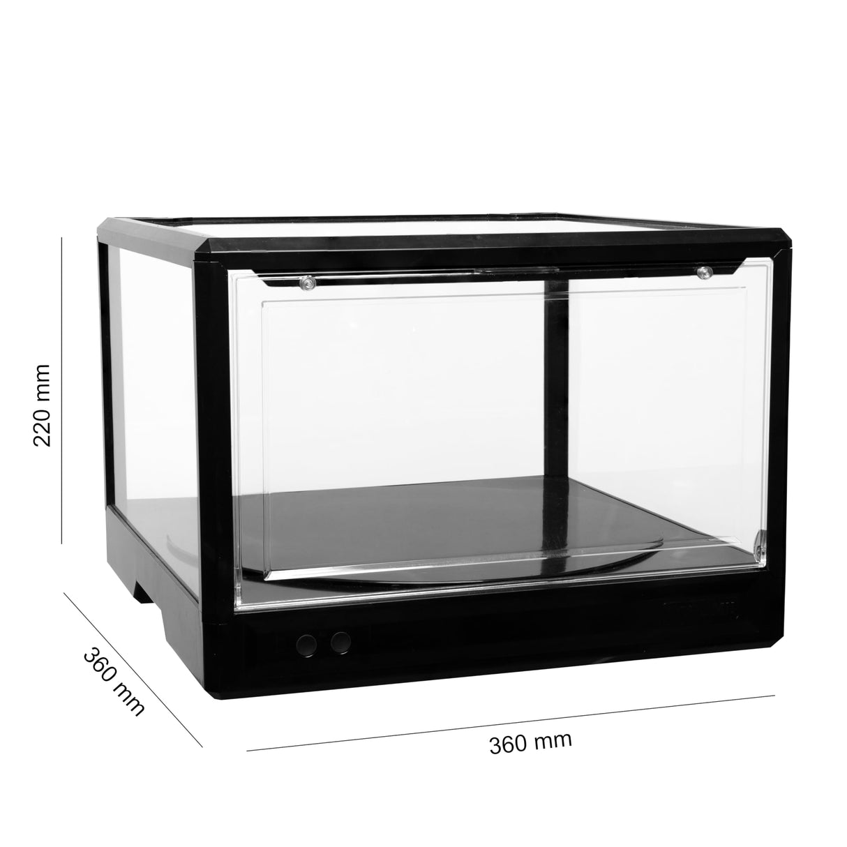 SCHUMI Display Case for Collectibles - LED Stackable Shoe Organizer with 360 Rotation - Display Case Cabinet for Sport Helmet, Toys, Football, Basketball and Collectables Display SCHUMI!